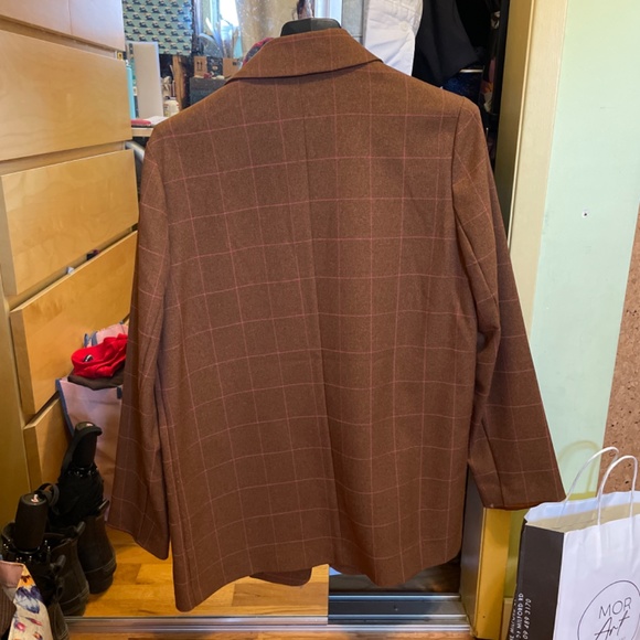 Nordstroms Leith Windowpane Boyfriend Blazer - Picture 4 of 7